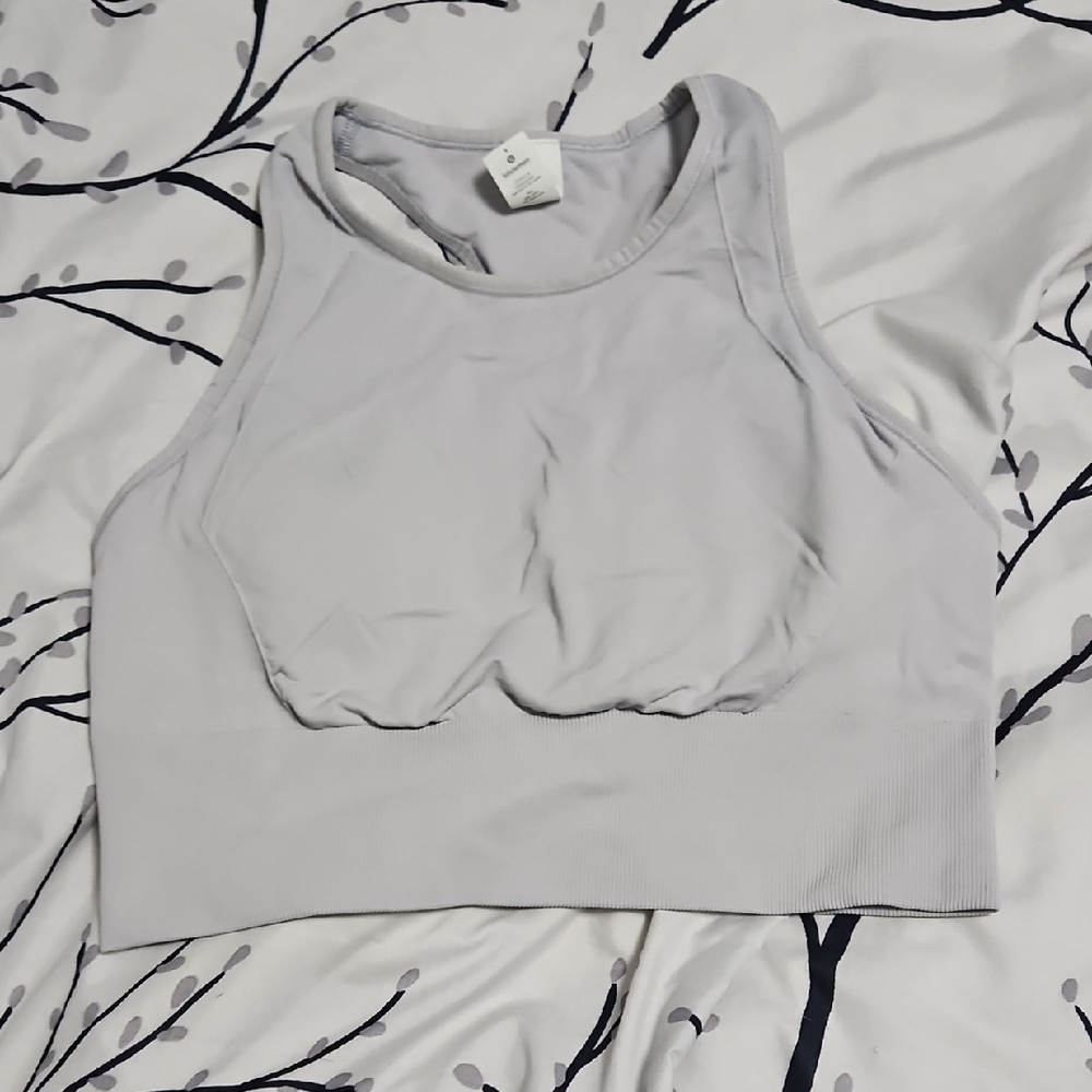 Lululemon Athletica Light Gray Sports Bra